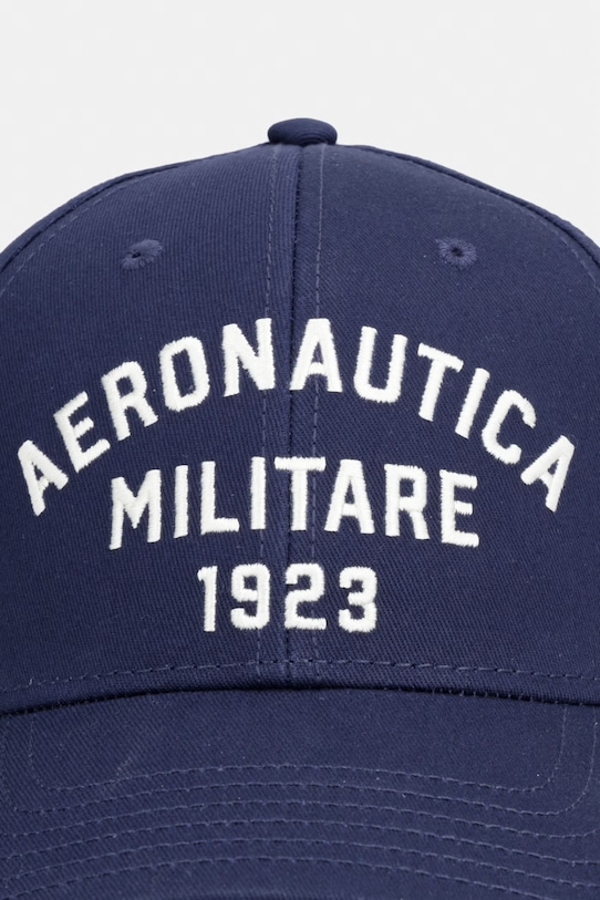 Aeronautica Militare czapka z daszkiem bawełniana HA1241UCT02261 granatowy SS26