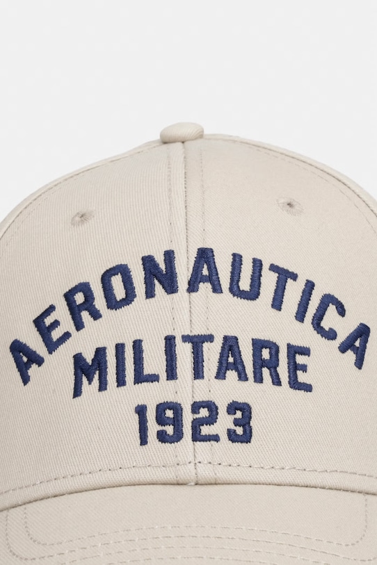 Aeronautica Militare czapka z daszkiem bawełniana HA1241UCT02261 beżowy SS26