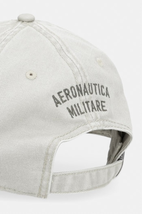 Akcesoria Aeronautica Militare czapka z daszkiem bawełniana HA1244UCT02476 zielony