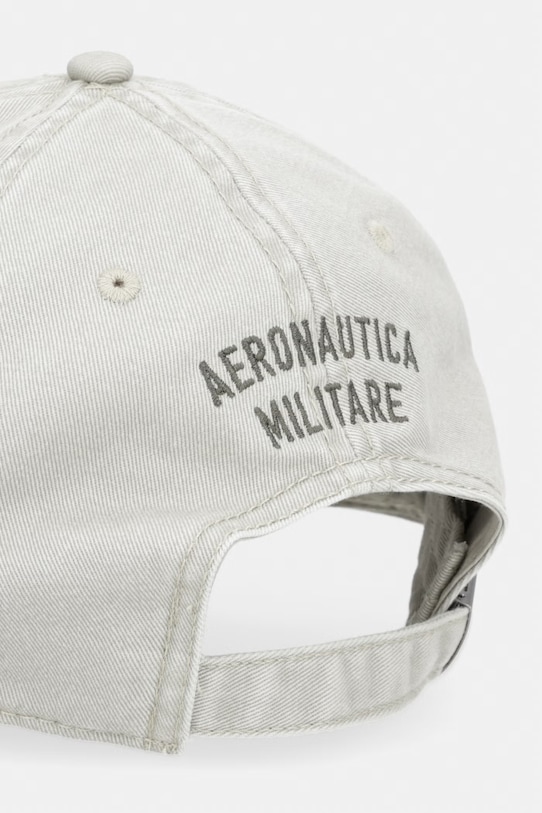 Akcesoria Aeronautica Militare czapka z daszkiem bawełniana HA1244UCT02476 zielony