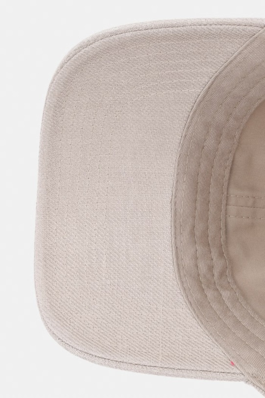 Aeronautica Militare czapka z daszkiem męska lniana beżowy HA1245UCT04293