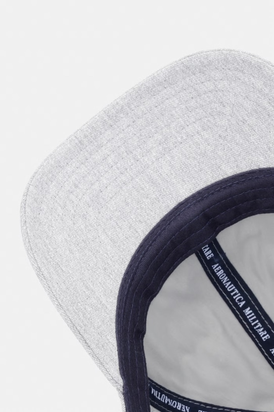 Aeronautica Militare czapka z daszkiem bawełniana szary HA1246UCT02261
