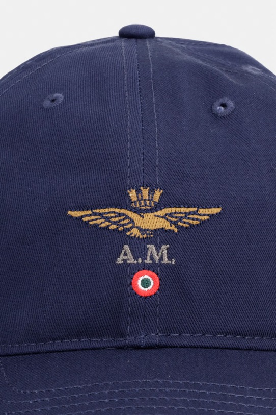 Aeronautica Militare czapka z daszkiem bawełniana HA1246UCT02261 granatowy SS26