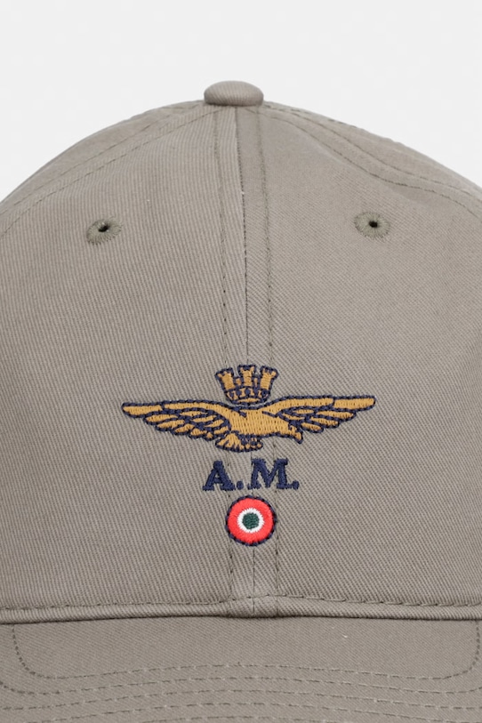 Aeronautica Militare czapka z daszkiem bawełniana HA1246UCT02261 zielony SS26