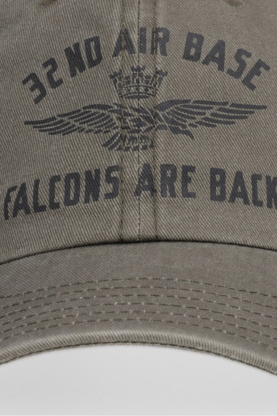 Aeronautica Militare czapka z daszkiem HA1252UCT02476 zielony SS26