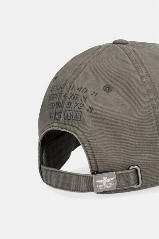 Akcesoria Aeronautica Militare czapka z daszkiem HA1252UCT02476 zielony