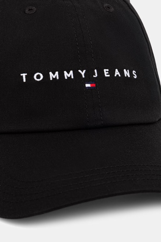 Tommy Jeans czapka z daszkiem męska bawełniana AM0AM14198 czarny SS26