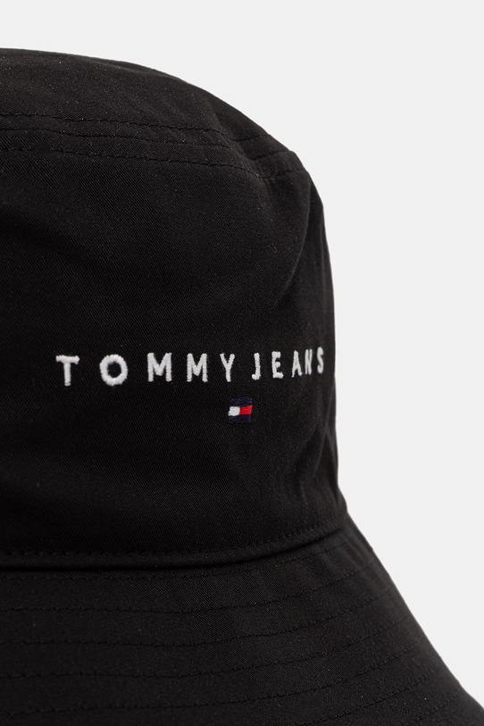 Tommy Jeans καπέλο bucket Ανδρικό βαμβακερό AM0AM14201 μαύρο SS26