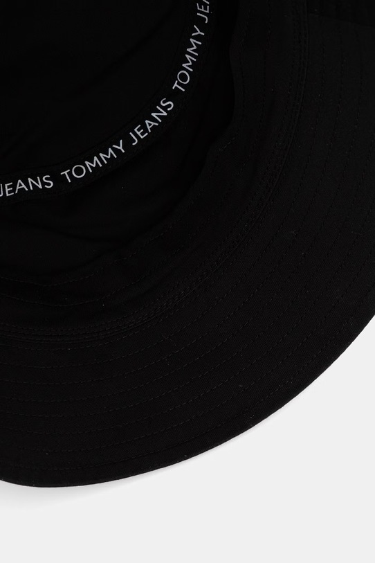 Tommy Jeans καπέλο bucket Ανδρικό βαμβακερό μαύρο AM0AM14201