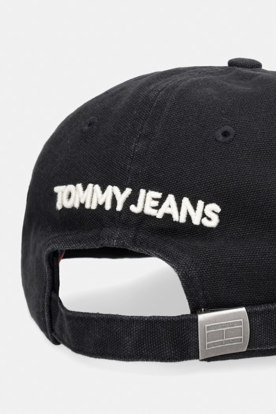 Akcesoria Tommy Jeans czapka z daszkiem męska bawełniana AM0AM14207 czarny