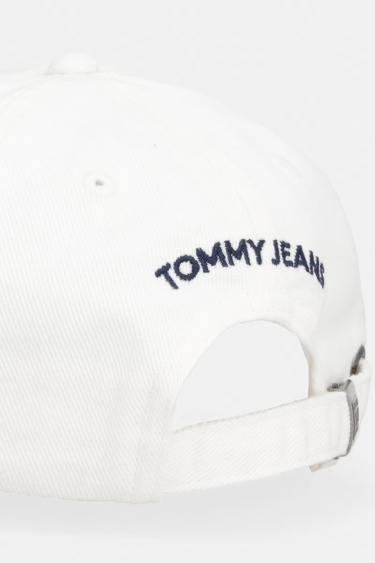 Αξεσουάρ Tommy Jeans Καπέλο μπέιζμπολ Ανδρικό βαμβακερό AM0AM14266 λευκό