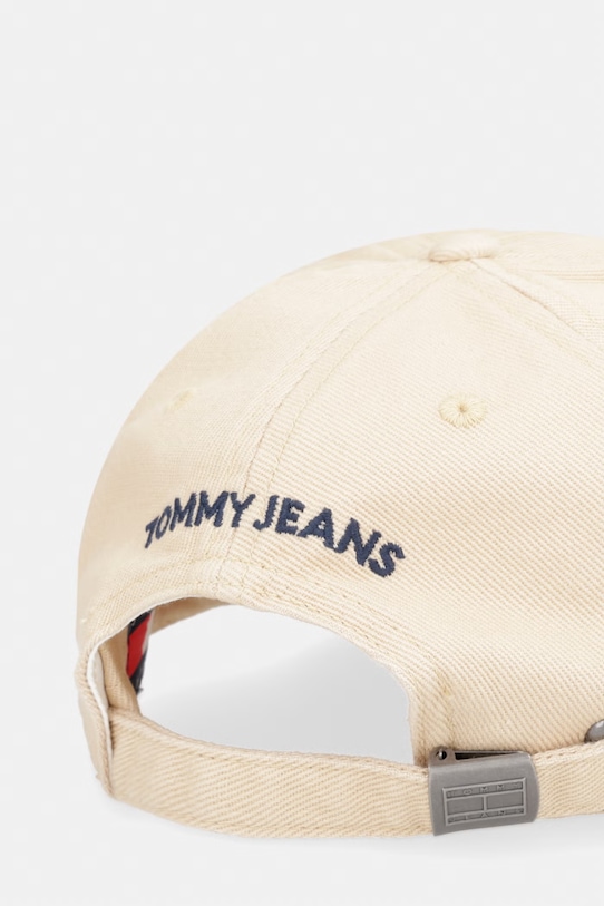Kiegészítők Tommy Jeans baseball sapka férfi pamut AM0AM14266 bézs