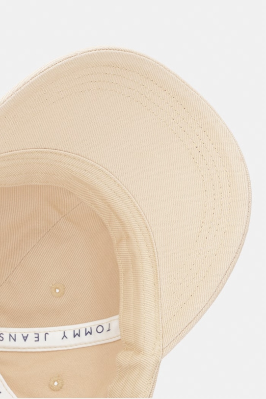 Tommy Jeans czapka bejsbolówka męska bawełniana beżowy AM0AM14266