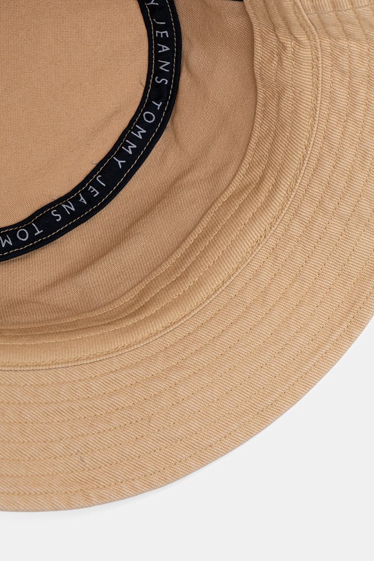 Tommy Jeans καπέλο bucket Ανδρικό βαμβακερό μπεζ AM0AM14267