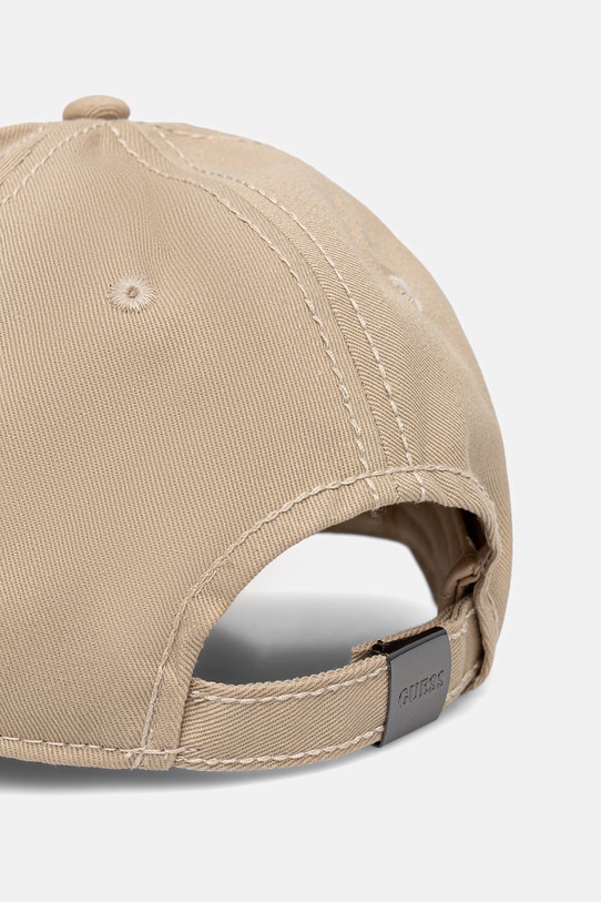 Akcesoria Guess czapka bejsbolowa męska bawełniana AM9613.POL01 beżowy