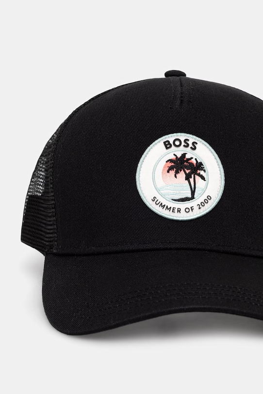 BOSS Orange Шапка trucker мъжка SL 50560384 черен SS26