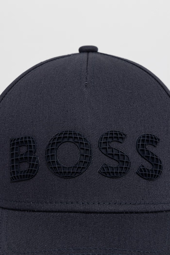 BOSS Green шапка с козирка мъжка от памук Golf 50560379 тъмносин SS26