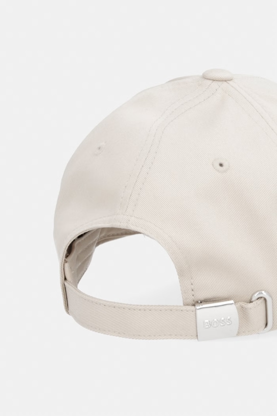 Akcesoria BOSS czapka z daszkiem bawełniana Boss 50556418 beżowy