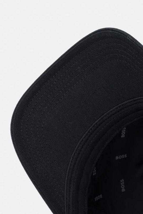 BOSS czapka z daszkiem bawełniana Boss czarny 50556418
