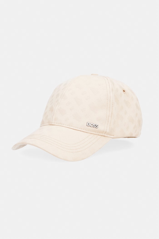 BOSS baseball kapa moška bombažna bež 50560339
