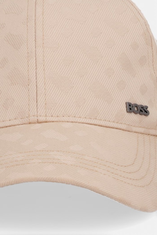 BOSS baseball kapa moška bombažna 50560339 bež SS26