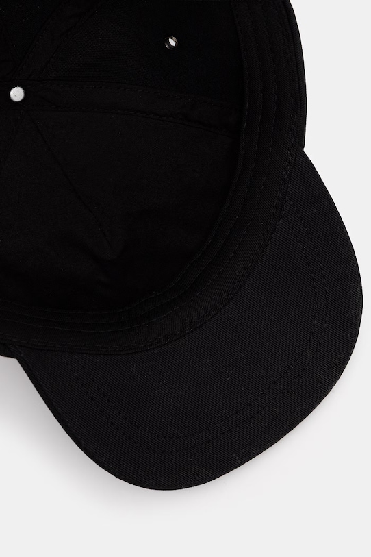 Paul Smith PS HAPPY czapka z daszkiem bawełniana męska czarny M1A.987DT.U945