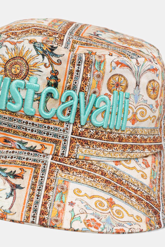 Just Cavalli kapelusz damski bawełniany 80QAZK3A.ZG407 beżowy SS26