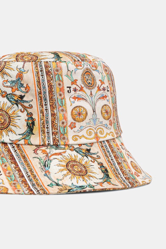 Akcesoria Just Cavalli kapelusz damski bawełniany 80QAZK3A.ZG407 beżowy