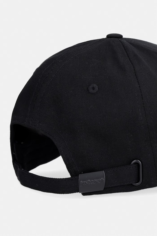 Akcesoria Just Cavalli czapka baseballowa męska bawełniana 80QAZK80.ZG318 czarny