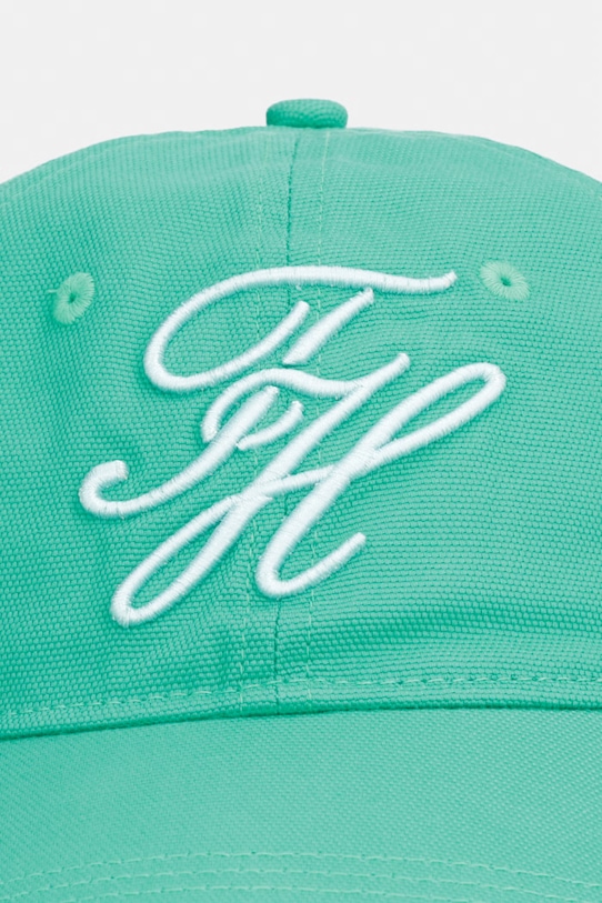 Tommy Hilfiger Kapa s šiltom moška bombažna SUMMER AM0AM14120 zelena SS26