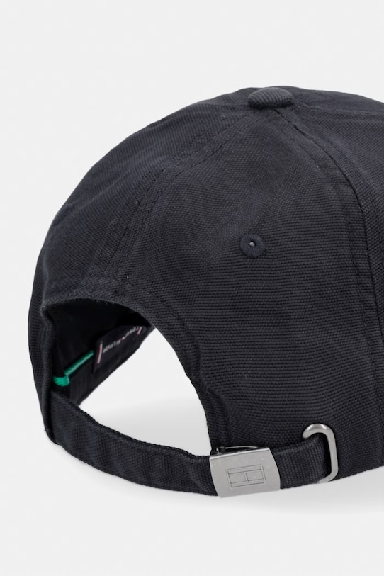 Dodatki Tommy Hilfiger kapa s šiltom moška bombažna SUMMER AM0AM14120 črna