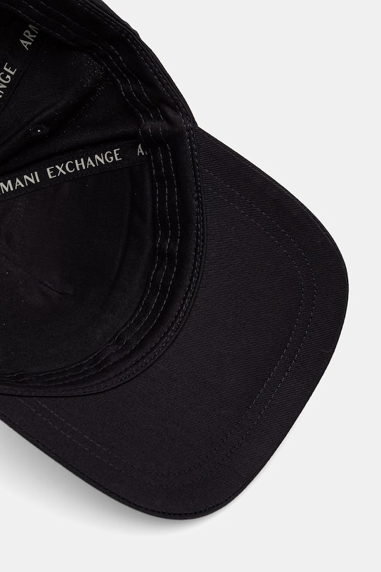 Armani Exchange czapka z daszkiem męska bawełniana czarny XM002540.AF15502