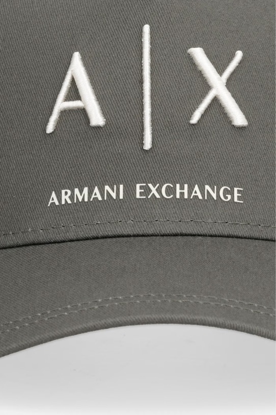 Armani Exchange baseball kapa moška bombažna XM002696.AF15502 zelena SS26