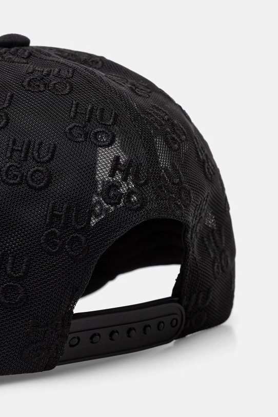 Αξεσουάρ HUGO καπέλο trucker ανδρικό βαμβακερό Marsel-Trucker-SL 50560454 μαύρο