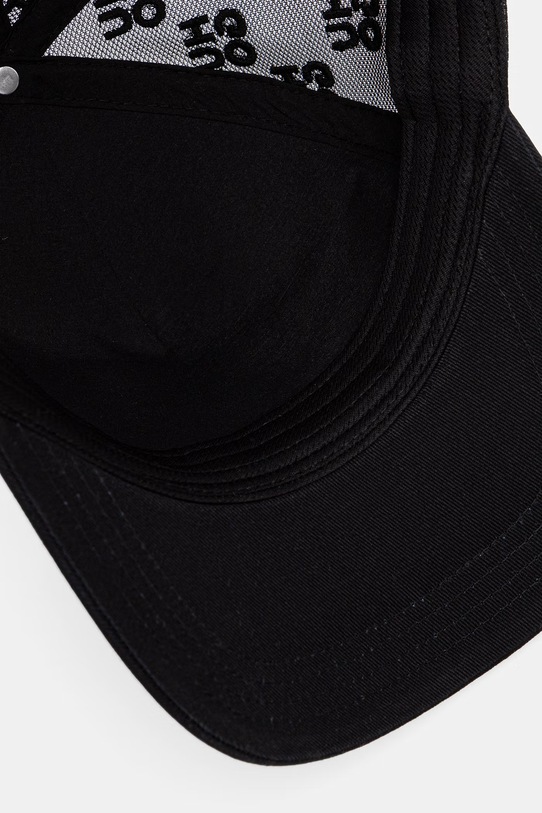 HUGO καπέλο trucker ανδρικό βαμβακερό Marsel-Trucker-SL μαύρο 50560454