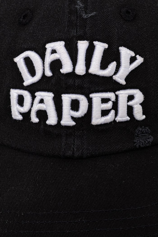 Daily Paper czapka z daszkiem bawełniana stack arch 2610057 czarny SS26
