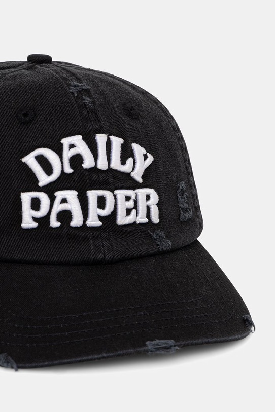 Daily Paper czapka z daszkiem bawełniana stack arch czarny 2610057