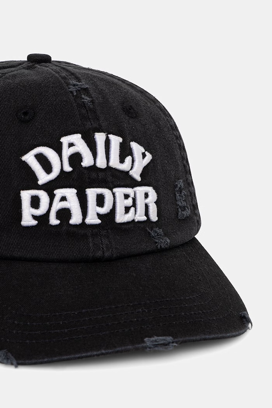 Daily Paper czapka z daszkiem bawełniana stack arch czarny 2610057