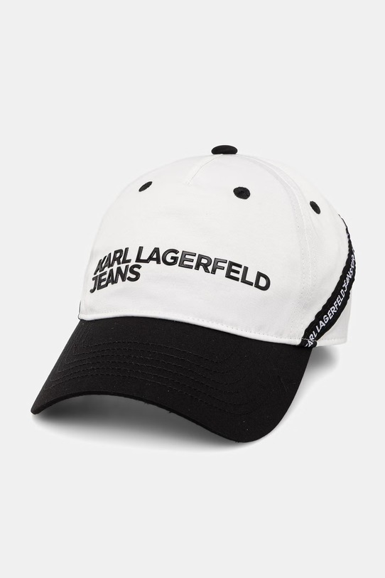 Karl Lagerfeld Jeans czapka z daszkiem męska biały A2M33028