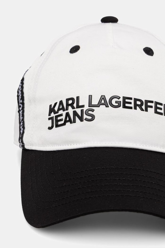 Karl Lagerfeld Jeans czapka z daszkiem męska A2M33028 biały SS26