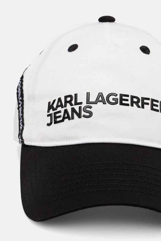Karl Lagerfeld Jeans czapka z daszkiem męska A2M33028 biały SS26