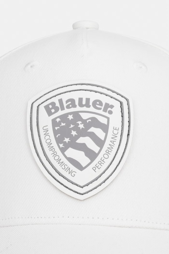 Bavlnená šiltovka Blauer KNIGHT BLUA04463 biela SS26