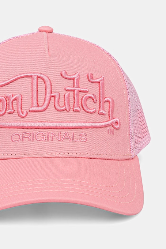 Von Dutch berretto da uomo in cotone VD.1.CB.EMB rosa SS26