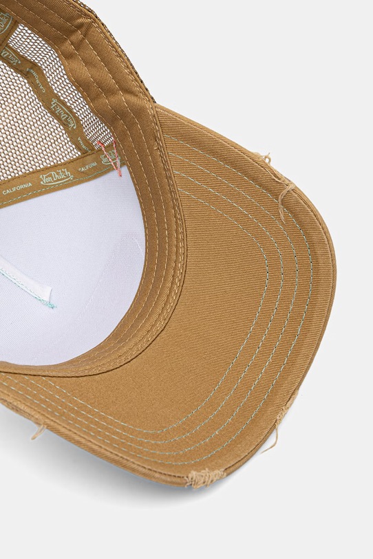 Von Dutch czapka trucker męska bawełniana beżowy VD.1.CT.USED