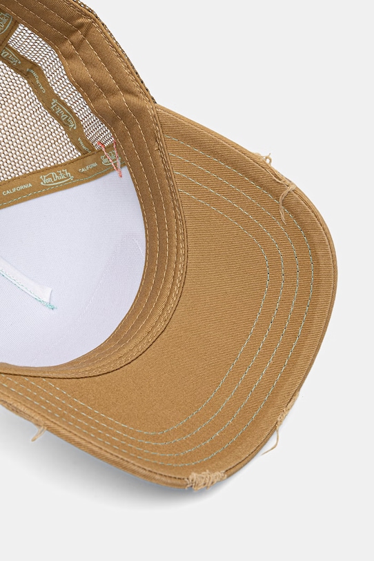 Von Dutch czapka trucker męska bawełniana beżowy VD.1.CT.USED