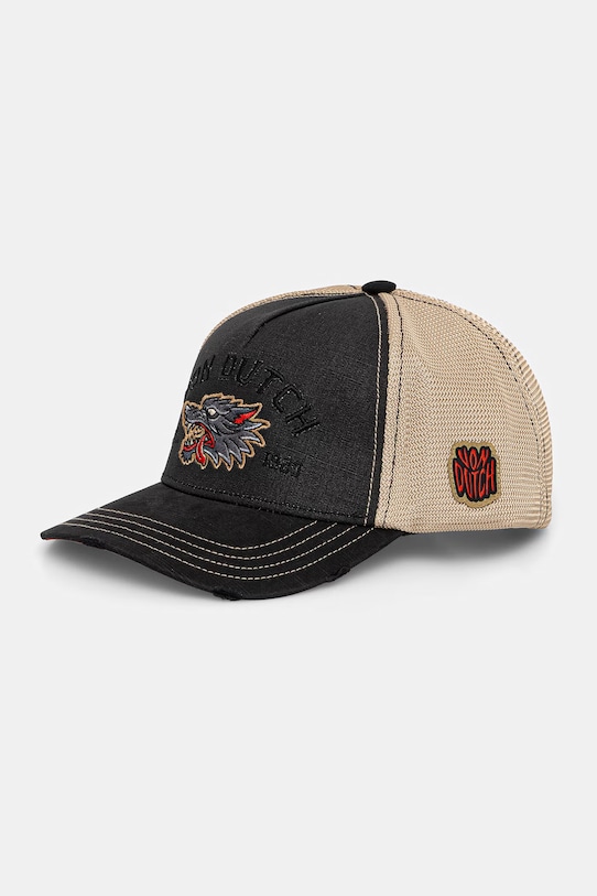 Von Dutch șapcă pentru bărbați negru VD.1.PCB.WILD