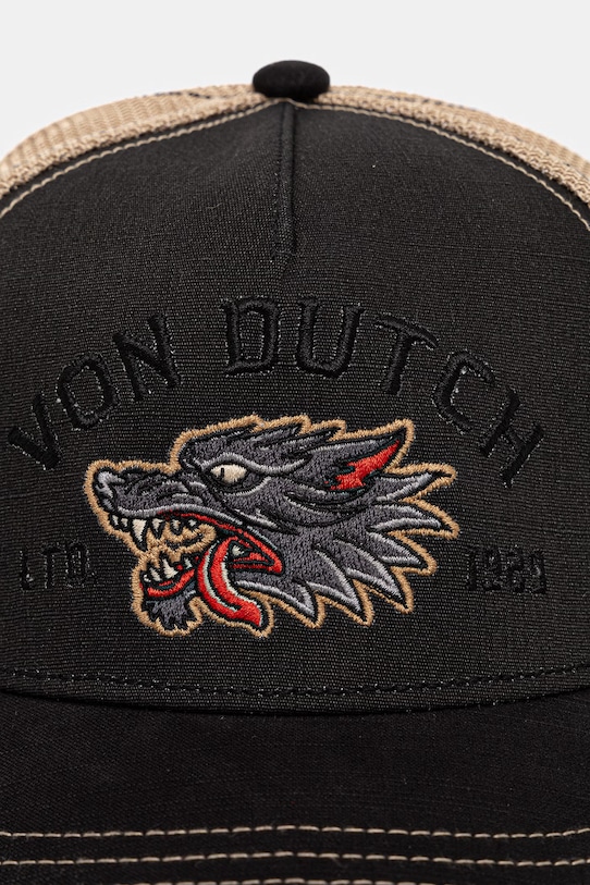 Von Dutch Čiapka so šiltom pánska VD.1.PCB.WILD čierna SS26