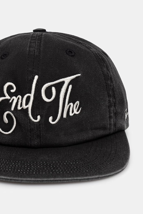 by Parra End czapka z daszkiem bawełniana męska 55196 czarny SS26
