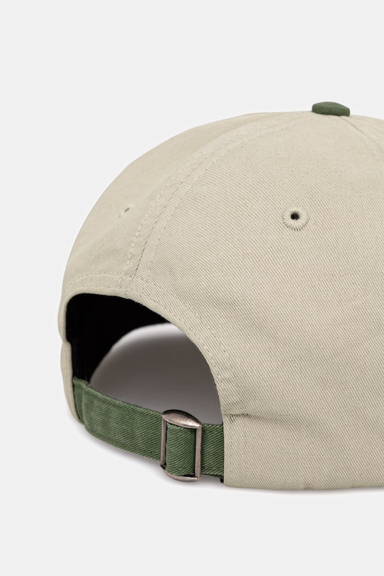 Akcesoria by Parra czapka z daszkiem bawełniana męska 55298 zielony