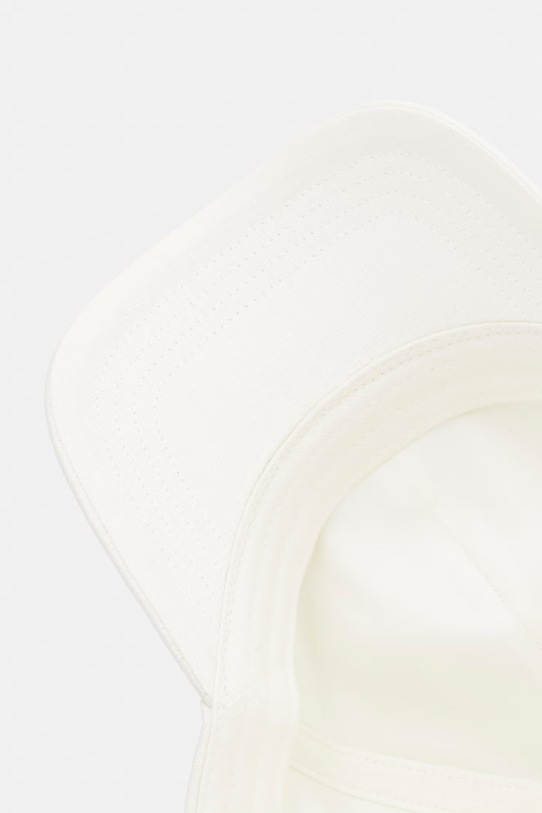 Gant czapka z daszkiem męska lniana beżowy 9901305